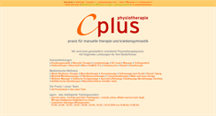 Desktop Screenshot of cplus-physio.de