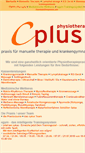 Mobile Screenshot of cplus-physio.de